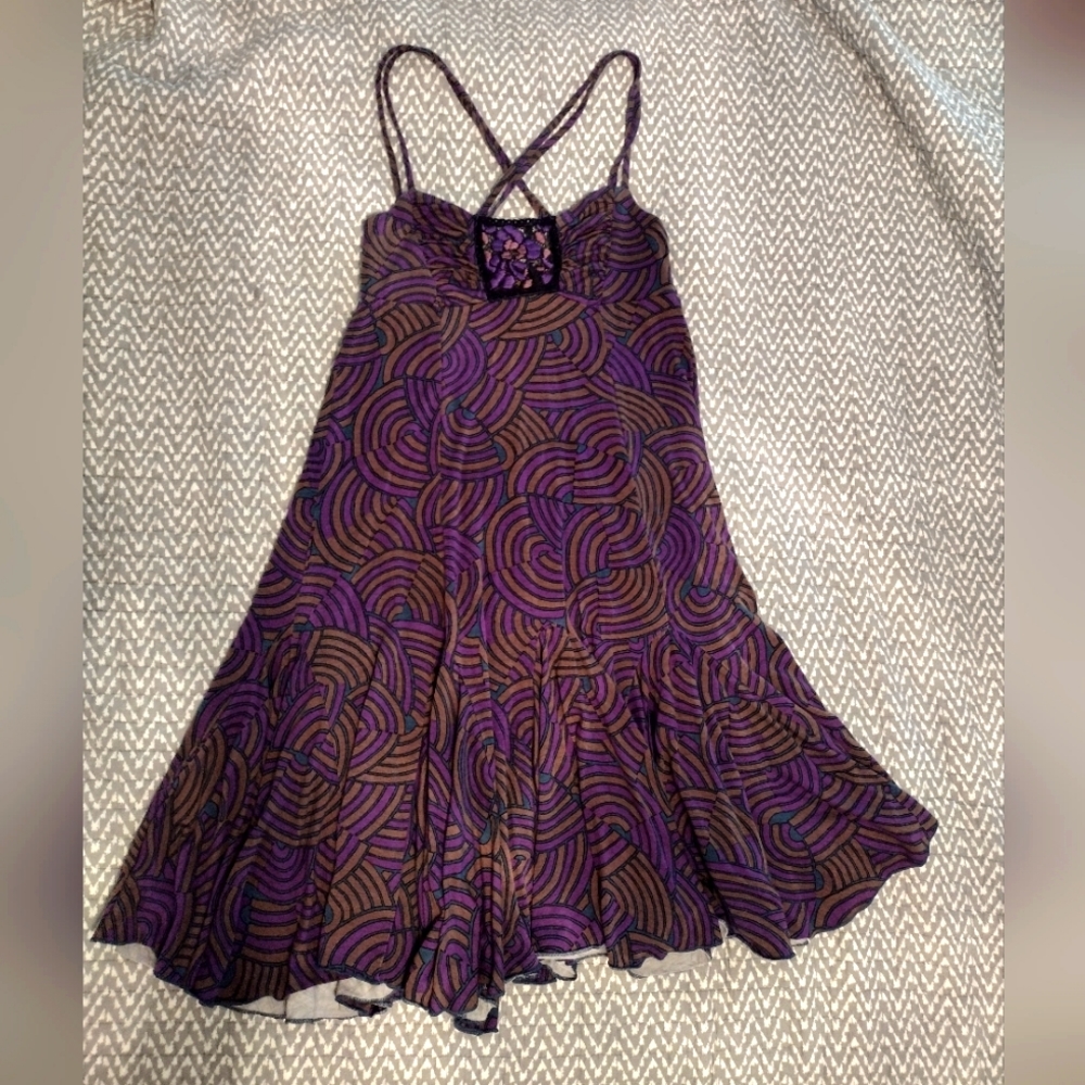 Free People Purple swing dress